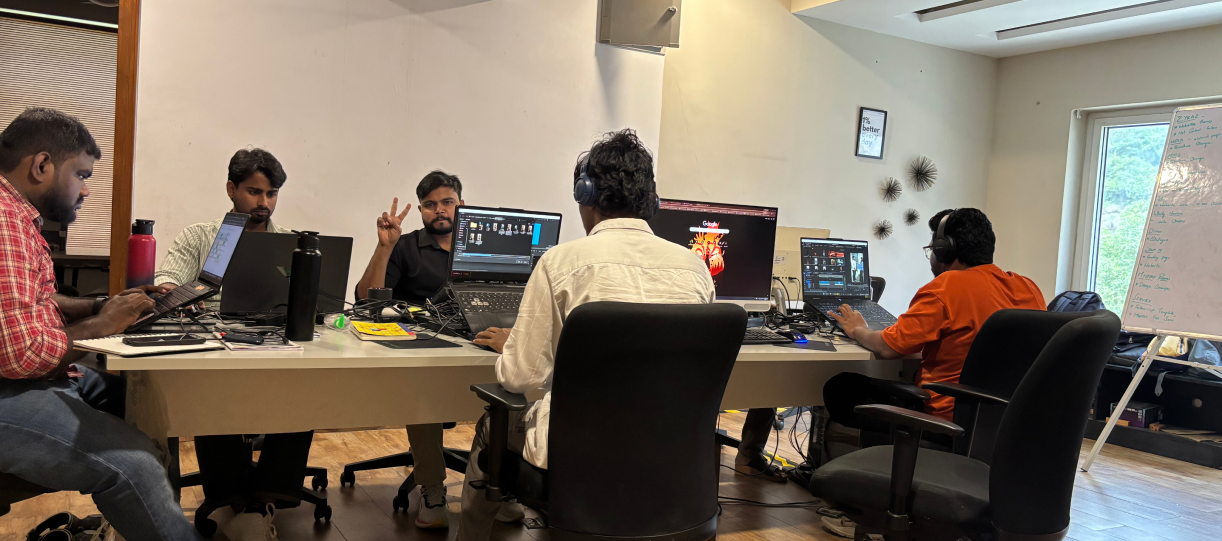 Theories Consulting team collaborating in the studio